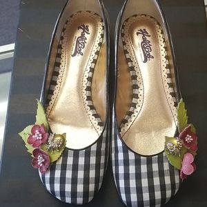 Hale Bob Ladybug Checkered Slip-ons